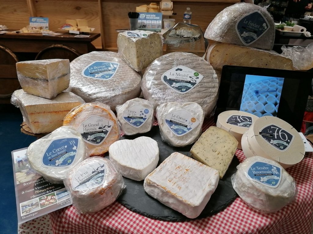 plateau de fromages de la Ferme Dumesnil